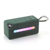 Minialtavoz portátil inalámbrico Bluetooth para exteriores T&G TG685 con luz LED ambiental (verde)