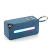 Minialtavoz portátil inalámbrico Bluetooth para exteriores T&G TG685 con luz LED ambiental (azul)