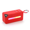 Minialtavoz portátil inalámbrico Bluetooth para exteriores T&G TG685 con luz LED ambiental (rojo)