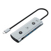 Estación de acoplamiento con adaptador USB-C/Tipo-C YCE V172 12 en 1 (gris)