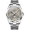 OLEVS 7028 Reloj mecánico multifuncional luminoso resistente al agua para hombre (gris)