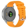 Correa de silicona con hebilla de acero en oro rosa de 18 mm para reloj Garmin (naranja)