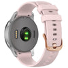 Correa de silicona con hebilla de acero en oro rosa de 18 mm para reloj Garmin (rosa)