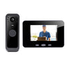 Timbre con videoportero SY-30 de 4 pulgadas con visión nocturna PIR y 2,4 G (gris)