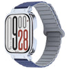 Correa de reloj de silicona magnética con forma de I integrada con marco plateado de metal para Redmi Watch 5/Watch 4 (gris índigo)