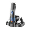 VGR V-108 - Cortadora de pelo eléctrica con pantalla digital 10 en 1, kit de cuidado para hombres (negro)