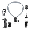 Soporte magnético antivibración para el cuello, tipo: abrazadera para teléfono 7 en 1 con control remoto