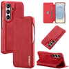 Funda de cuero con tapa LC.IMEEKE Hon Ancient Series para Samsung Galaxy S26 5G (roja)