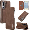 Funda de cuero con tapa LC.IMEEKE Hon Ancient Series para Samsung Galaxy S26 5G (café)