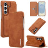 Funda de cuero con tapa LC.IMEEKE Hon Ancient Series para Samsung Galaxy S26 5G (marrón)