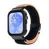 Correa de reloj con marco de metal cepillado negro para Huawei Watch Fit3 (negro, naranja y amarillo)