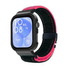 Correa de reloj con marco negro de metal cepillado para Huawei Watch Fit3 (negro y rojo)