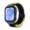 Correa de reloj con marco de metal cepillado negro para Huawei Watch Fit3 (negro y amarillo)