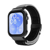 Correa de reloj con marco de metal cepillado negro para Huawei Watch Fit3 (negro y gris)