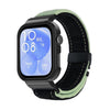Correa de reloj con marco de metal cepillado negro para Huawei Watch Fit3 (negro y verde)