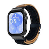 Correa de reloj con marco de metal cepillado negro para Huawei Watch Fit3 (marrón claro y negro)