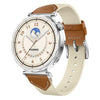 Correa de reloj trenzada híbrida con botón de liberación rápida para Huawei Watch GT 5 de 41 mm (marrón sillín)