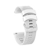 Correa de silicona con hebilla plateada para reloj Garmin Forerunner 245 (blanca)
