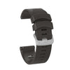 Correa de silicona con hebilla plateada para reloj Garmin Forerunner 245 (gris oscuro)