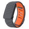 Correa de silicona para reloj deportivo WHOOP 4.0 (gris oscuro y naranja)