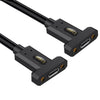Cable de extensión de panel fijo con conector hembra tipo C USB4 a conector hembra tipo C, longitud: 1,8 m