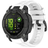 Correa de silicona transpirable para Garmin Instinct 3 AMOLED/Solar de 45 mm (blanca)