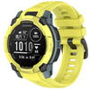 Correa de silicona transpirable para Garmin Instinct 3 AMOLED/Solar de 45 mm (amarilla)
