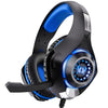 Auriculares para juegos con micrófono omnidireccional KOTION EACH GS400, longitud: aproximadamente 1,9 m (negro y azul)