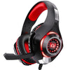 Auriculares para juegos con micrófono omnidireccional KOTION EACH GS400, longitud: aproximadamente 1,9 m (negro y rojo)