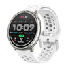 Correa deportiva de silicona con hebilla plateada para Amazfit Active 2 (blanca)