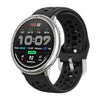 Correa deportiva de silicona con hebilla plateada para Amazfit Active 2 (negra)
