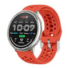 Correa deportiva de silicona con hebilla plateada para Amazfit Active 2 (roja)
