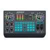 Mezclador profesional multifunción SX97 con tarjeta de sonido para transmisión en vivo (negro)