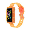 Correa de silicona transparente integrada para Huawei Band 10/9/8 (naranja)
