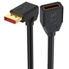 Cable adaptador de extensión DisplayPort DP2.1 macho a DP2.1 hembra, 52 Gbps, 16 K, 30 Hz, longitud: 15 cm (negro)