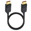 Cable adaptador de extensión DisplayPort recto de DP2.1 a DP2.1, 52 Gbps, 16 K, 30 Hz, longitud: 50 cm (negro)