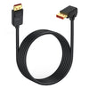 Cable adaptador de extensión DisplayPort DP2.1 a DP2.1, 52 Gbps, 16 K, 30 Hz, longitud: 1,8 m (negro)