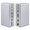 Estación de acoplamiento adaptadora BYL2428 13 en 1 USB-C/Tipo C, compatible con 4K PD100W (gris)