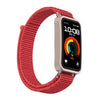 Correa de reloj con cierre de velcro y conector metálico de nailon para Huawei Band 10/9/8 (roja)