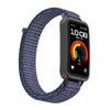 Correa de reloj con cierre de velcro y conector metálico de nailon para Huawei Band 10/9/8 (azul medianoche)