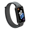 Correa de reloj con cierre de velcro y conector de plástico de nailon para Huawei Band 10/9/8 (gris)