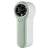 Mini ventilador portátil de alta velocidad con pantalla digital H02 HD (verde)