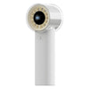 Ventilador de mano de alta velocidad con pantalla digital LED HX-F369 (blanco)