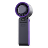 Ventilador de mano plegable Y19 Smart Ice Compress (gris oscuro y morado)