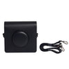 Estuche de cuero de cuerpo completo para cámara Fujifilm Instax Wide Evo con correa (negro)