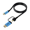 Cable adaptador 2 en 1 YCE-V292 de tipo C a tipo C y HDMI 2.0