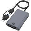 Lector de tarjetas tipo C/USB a CFexpress tipo B (gris)