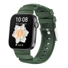 Correa de silicona con hebilla plateada (verde oscuro) para Huawei Watch Fit 5 / Fit 5 Pro / Fit 4