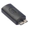 Adaptador USB 3.0 para disco duro portátil (modelo: tipo C hembra a micro USB macho, negro)