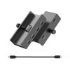 Concentrador de abrazadera ORICO HCL-4C-Pro de aleación de aluminio de 4 puertos tipo C3.1 (negro)